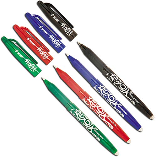 Pilot Pen Frixion Tintenroller (radierbar) 4 Stück farbig sortiert, 1 Stück (4er Pack) von Unbekannt