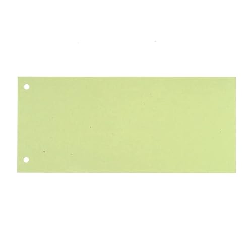 RC Trennstreifen 190g 2-Fach gelocht 22 x 10,5cm KURZ grün 100Stück von Unbekannt