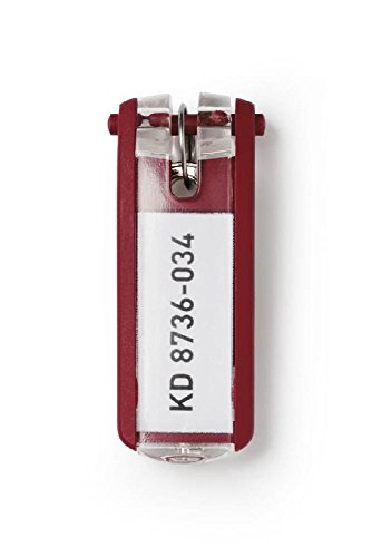 Schlüsselanhänger KEY CLIP - rot - Beutel mit 6 Stück von Unbekannt