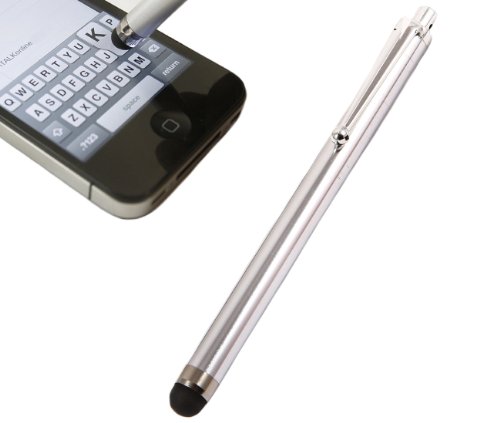 Silber/Silver Executive Premium Erweiterte Touch Tipp Stylus Pen mit Gummi-Tipp für Apple iPhone 4 4S (2011) 4G HD von Unbekannt