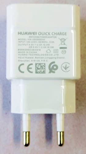USB-A HW-090200EH0 Reise-Ladegerät, 18 W, 2 A, mit USB-C-Kabel, Weiß von Unbekannt
