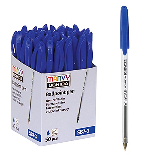 Uchida SB7-3 Marvy Ball Point Pen 0.7 mm, 50 Stück box, blau ink von Unbekannt