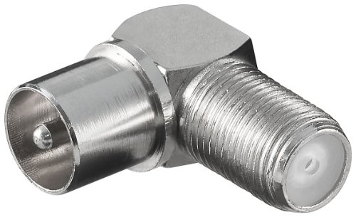 Unbekannt Adapter:F-Kupplung>Koaxial-Stecker, 90°, Winkel (10 Stück) von Unbekannt