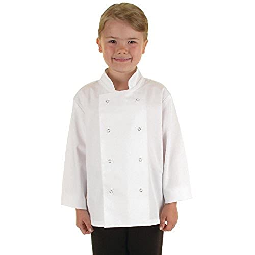 Unbekannt B125 Kinder Chef Jacke, Weiß von Unbekannt