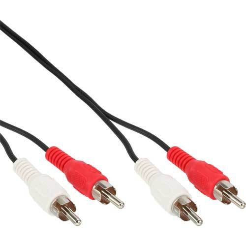 Unbekannt InLine® Cinch Kabel, Audio, 2xStecker/2xStecker, schwarz, 2m von Unbekannt