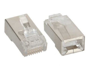 Unbekannt InLine Crimpstecker RJ45 für starre Kabel (Verlegekabel) bis AWG24 10 Stk. von Unbekannt