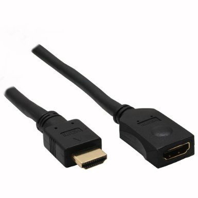 Unbekannt InLine HDMI Verlängerung HighSpeed Stecker/Buchse verg. Kontakte schwarz 1m Unbekannt InLine HDMI Verlängerung HighSpeed Stecker/Buchse verg. Kontakte schwarz 1m von Unbekannt