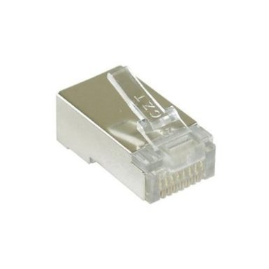 Unbekannt InLine Modularstecker 8P8C RJ45 zum Crimpen auf Rundkabel geschirmt 10 Stk. von Unbekannt