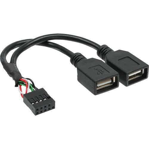 Unbekannt Inline 33440 M Kabel Adapter auf 2 x Buchse A auf Pfostenanschluss USB 2.0 3 Stück von Unbekannt