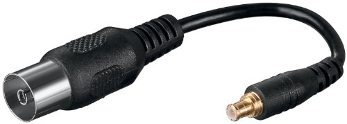 Unbekannt Koaxial Adapter, Koax-Kupplung/MCX- Stecker 0,10 m; CA 1017 IEC-Female/MCX Male 0,1m von Unbekannt
