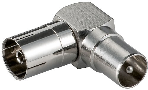 Unbekannt Metall-Winkeladapter Koaxial Stecker auf Koaxial Kuppl. (3 Stück) von Unbekannt