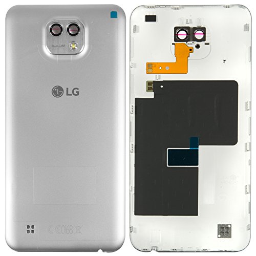 Unbekannt Original LG Akkudeckel Titan-Silver/Silber für das LG X Cam K580 (Akkufachdeckel, Batterieabdeckung, Rückseite, Back-Cover) - ACQ88788704 von Unbekannt
