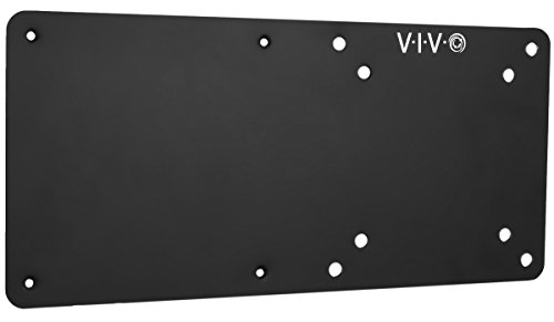 VIVO Schwarzer Stahl Armhalterung Halter für Intel nuc - Rückseite des Monitors VESA Metallplatte Verlängerungshalterung (mount-vesa01) von VIVO