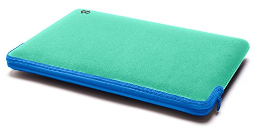 c6 Neopren Zip Sleeve mit Reißverschluß für MacBook Air/Retina 33 cm (13 Zoll) mint/hellblau von Unbekannt