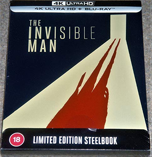 THE INVISIBLE MAN 4K ULTRA HD+BLU RAY COLLECTORS STEELBOOK / IMPORT / 4K HDR10+ & DOLBY VISION / REGION FREE von Unbranded