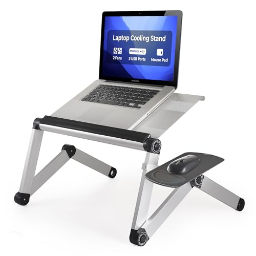 Uncaged Ergonomie workez Cool Notebook Cooling Stand – Schwarz silber von Uncaged Ergonomics