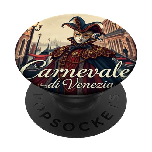 Carnevale di Venezia – Venezianische Maskerade Italien PopSockets Klebender PopGrip von Unconventional Celebrations