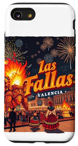 Feuerfest in Las Fallas in Valencia Hülle für iPhone SE (2020) / 7 / 8 von Unconventional Celebrations