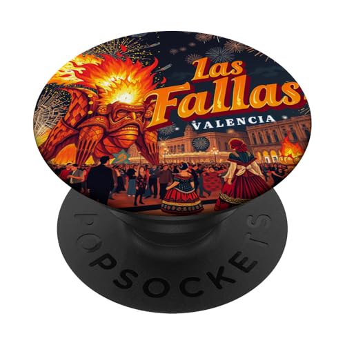 Feuerfest in Las Fallas in Valencia PopSockets Klebender PopGrip Feuerfest in Las Fallas in Valencia PopSockets Klebender PopGrip von Unconventional Celebrations