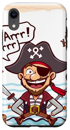 Freundlicher Piratenkapitän mit Papagei - Talk like a Pirate Day Hülle für iPhone XR Freundlicher Piratenkapitän mit Papagei - Talk like a Pirate Day Hülle für iPhone XR von Unconventional Celebrations