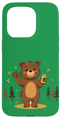 Fröhlicher Cartoon-Bär - Nationaler Bärentag Hülle für iPhone 15 Pro Fröhlicher Cartoon-Bär - Nationaler Bärentag Hülle für iPhone 15 Pro von Unconventional Celebrations