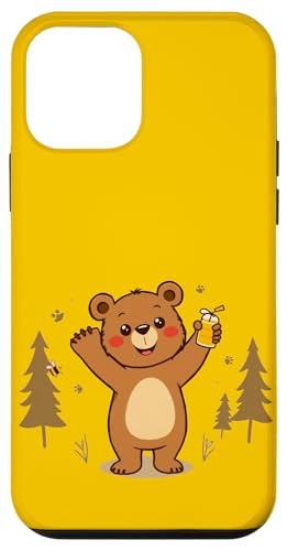 Happy Bear - Süßer Cartoon-Bär mit Honig und Bienen Hülle für iPhone 12 mini Happy Bear - Süßer Cartoon-Bär mit Honig und Bienen Hülle für iPhone 12 mini von Unconventional Celebrations