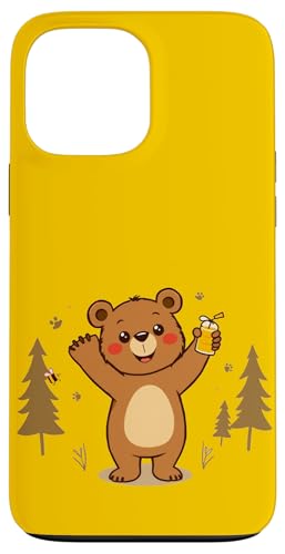 Happy Bear - Süßer Cartoon-Bär mit Honig und Bienen Hülle für iPhone 13 Pro Max Happy Bear - Süßer Cartoon-Bär mit Honig und Bienen Hülle für iPhone 13 Pro Max von Unconventional Celebrations