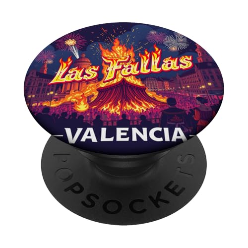 Las Fallas Valencia - Feuerfest PopSockets Klebender PopGrip von Unconventional Celebrations