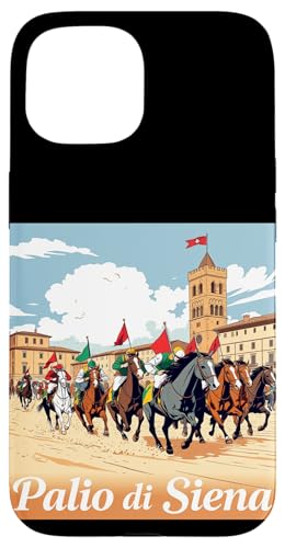 Palio di Siena - Italienisches Pferderennen Hülle für iPhone 15 von Unconventional Celebrations