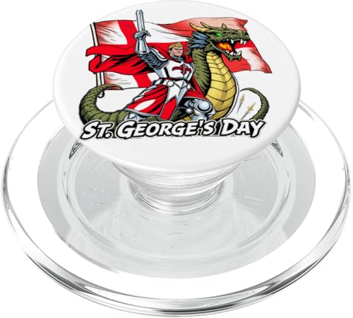 St. George's Day - Englands Held PopSockets PopGrip für MagSafe von Unconventional Celebrations