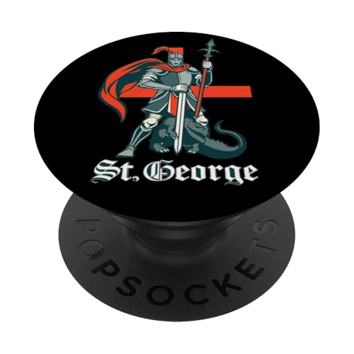 St. George und der Drache – Mittelalterlicher England's Hero PopSockets Klebender PopGrip von Unconventional Celebrations