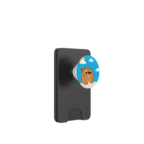 Süßes Murmeltier an einem sonnigen Tag PopSockets PopWallet für MagSafe von Unconventional Celebrations
