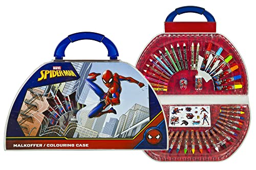 Undercover 6600000021 - Spider-man Maltasche - Spider-Man Maltasche mit 51 Stück Farb- und Farbteile von Undercover