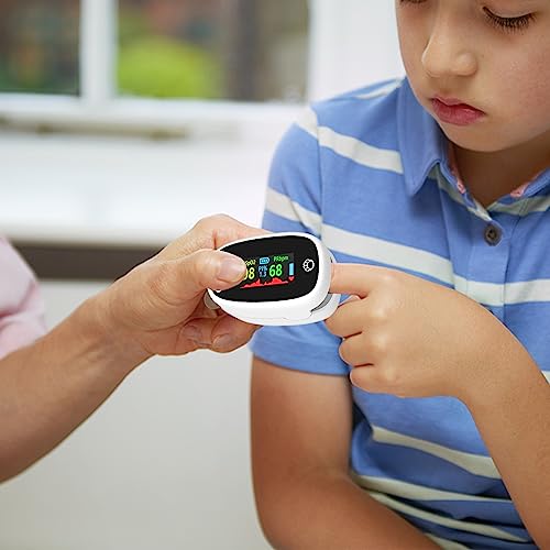 Undres Oximeter, Pulsoximeter, Fingeroximeter, Pulsoximeter Oximeter für Kinder und Babys, Sauerstoffmessgerät für Finger, zur Messung von Pulsfrequenz und Sauerstoffsättigung, Oxi-Meter für Sport. von Undres