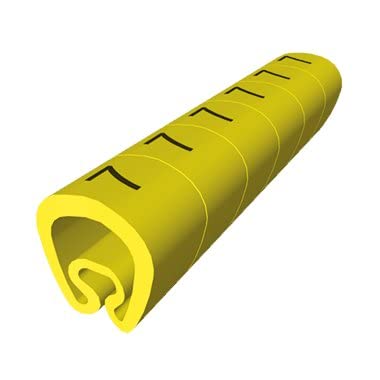 Unex 1811-p PVC Pinnnadeln vorgeschnittene für 2 mm Kabelgebundene to 5 mm, gelb Farbe, P Letter, Paket von 1000 von Unex