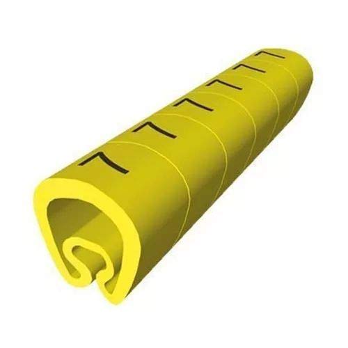 Unex 1812 – 8 Pvc Pinnnadeln Kabelgebundene vorgeschnittene für 4 mm to 8 mm, gelb Farbe, 8 Letter, Paket von 1000 von Unex