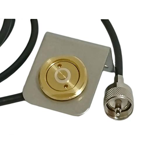 NMOAntennenhalterung aus massivem Messing mit UHFStecker PL259Anschluss, 5,2 m R58U Koaxialkabel plus NMOLHalterung, 1,9 cm Loch für Ham UHF VHF CB Cellular Trucker Antenne (5,2 m Halterung + NMOAntennenhalterung aus massivem Messing mit UHFStecker PL259Anschluss, 5,2 m R58U Koaxialkabel plus NMOLHalterung, 1,9 cm Loch für Ham UHF VHF CB Cellular Trucker Antenne (5,2 m Halterung + von UngSung