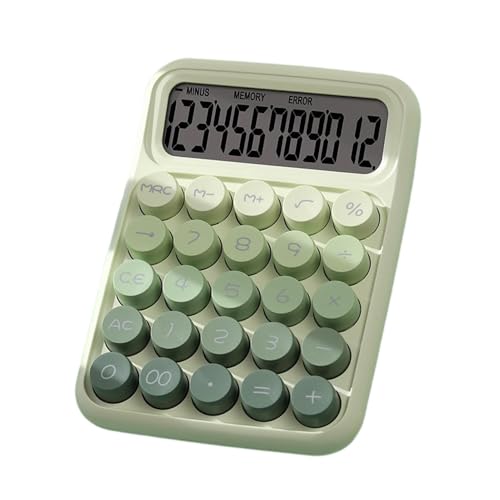 Aesthetic Calculator, Anti Slip Desk Calculator, Big Button Cute Calculator, Keyboard Calculators, Ergonomic Desktop Calculators 4.33x6.1 for Offices, Home, School (Pink, Green) von Ungtyb
