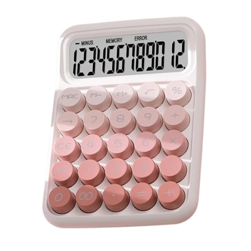 Aesthetic Calculator, Anti Slip Desk Calculator, Big Button Cute Calculator, Keyboard Calculators, Ergonomic Desktop Calculators 4.33x6.1 for Offices, Home, School (Pink, Green) von Ungtyb