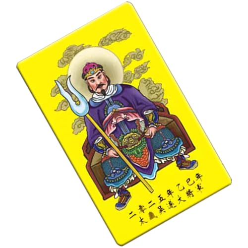 Ungtyb 2025 Chinese Amulet Card, Traditional Lucky Charm, Symbolic Protection Note with Auspicious Design for Fortune Blessings New Year Gifting Festive Celebration Use 3.15 x2x0. 2in Ungtyb 2025 Chinese Amulet Card, Traditional Lucky Charm, Symbolic Protection Note with Auspicious Design for Fortune Blessings New Year Gifting Festive Celebration Use 3.15 x2x0. 2in von Ungtyb