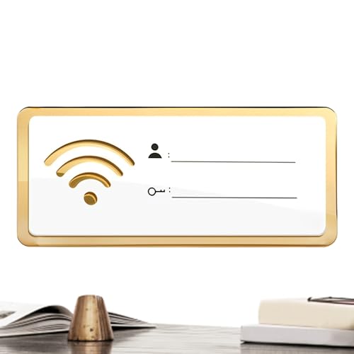 Wifi Sign, Acrylic Wifi Password Display, Wear-Resistant High Transparency Decor, Home Apartment Dormitory Business Room, Stylish Network Information Plate, 7.87x3.15x0.12 Inches Wifi Sign, Acrylic Wifi Password Display, Wear-Resistant High Transparency Decor, Home Apartment Dormitory Business Room, Stylish Network Information Plate, 7.87x3.15x0.12 Inches von Ungtyb