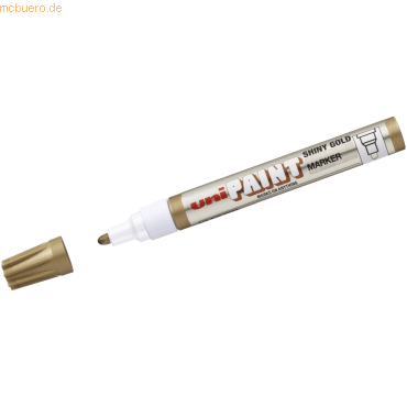 12 x Uni-Ball Lackmarker PX-20 2-3 Shiny Gold von Uni-Ball