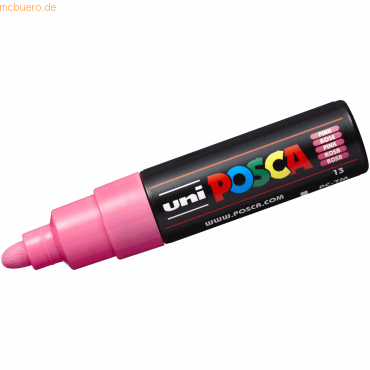 6 x Uni-Ball Fasermaler Uni Posca PC-7M 4,8-5,5mm rosa von Uni-Ball