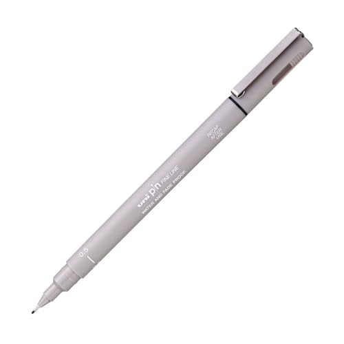 Uni-Ball Filzstift, Kiefernholz, 0,5 mm, Hellgrau von Uni-Ball