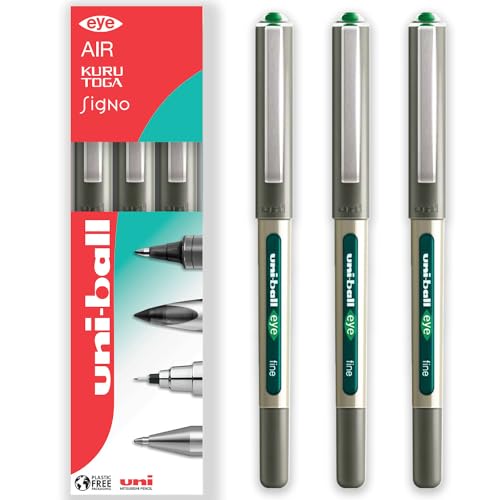 Uni-Ball EYE UB - 157-Stylo Roller-Vert-Lot 3-Style Billarle 0,7 mm von Uni-Ball