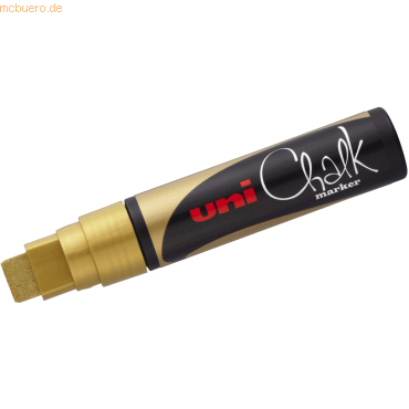 Uni-Ball Kreidemarker Uni Chalk PWE-17K 15mm gold von Uni-Ball