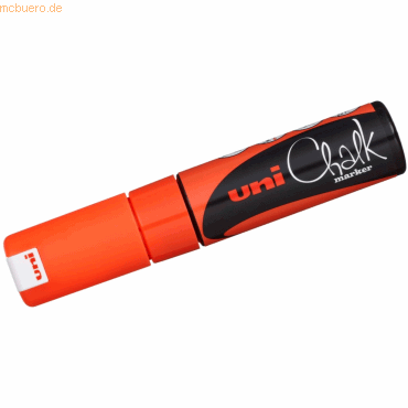 Uni-Ball Kreidemarker Uni Chalk PWE-8K 8mm orange von Uni-Ball