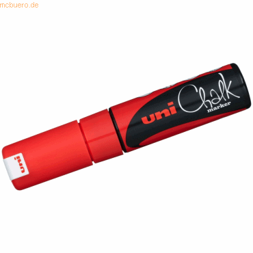 Uni-Ball Kreidemarker Uni Chalk PWE-8K 8mm rot von Uni-Ball