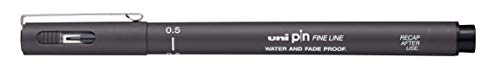 Uni-Ball Kugelschreiber, einfarbig, 05 mm. Dunkelgrau. Box mit 12 Stück. von Uni-Ball