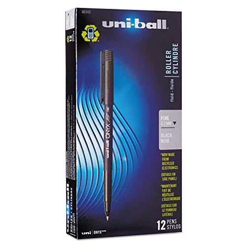 Uni-Ball Onyx Rolling Ball Pen - 0.7 mm Pen Point Size - Black Ink - 12 / Dozen by Uni-ball von Uni-Ball